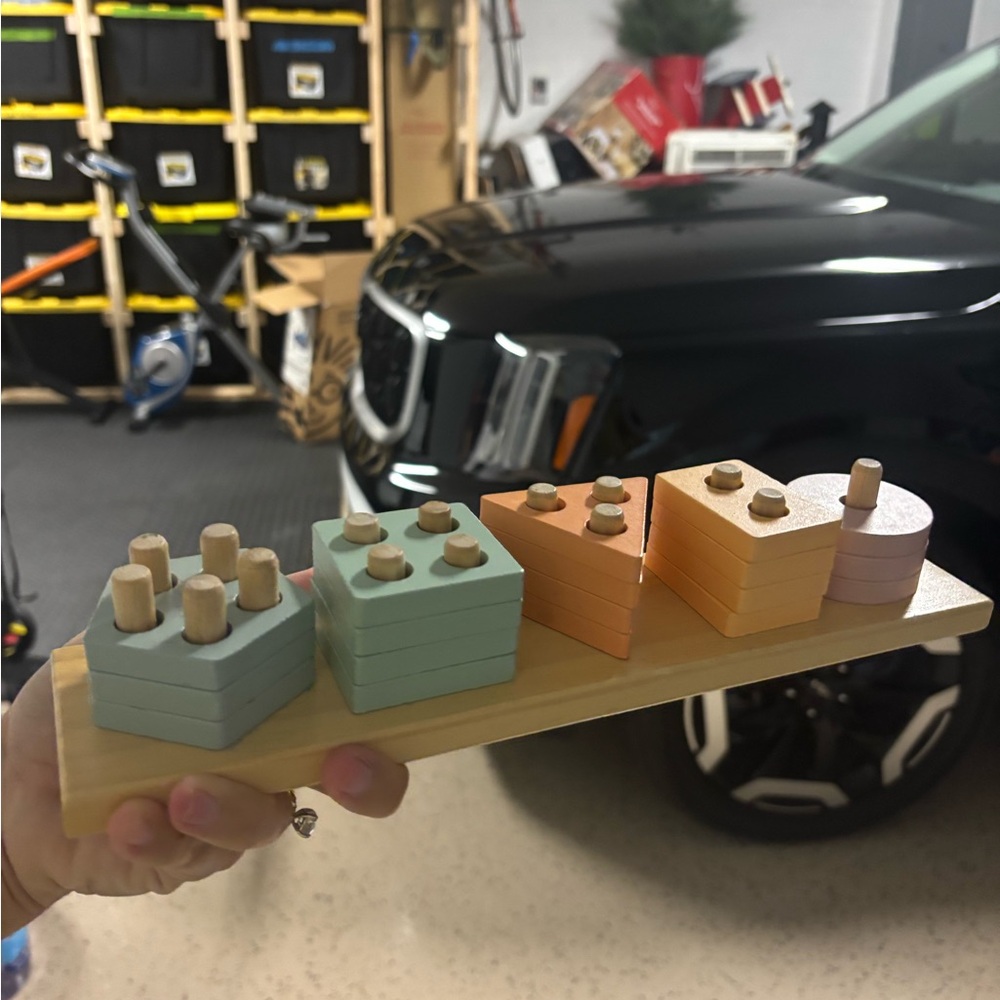 Wooden Stacking Toy with Pastel Colors